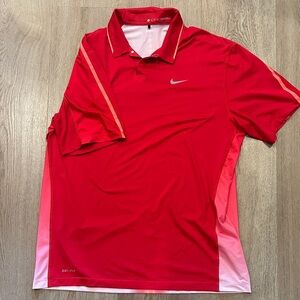 Nike Tiger Woods Red Polo XL
